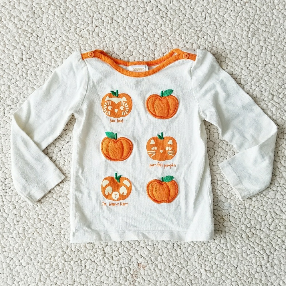Gymboree pumpkin top sz 2T